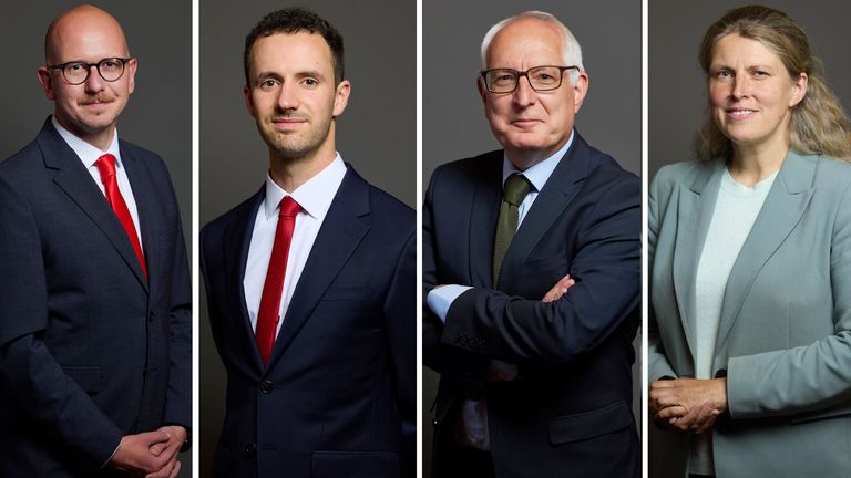 Brian Leishman, Chris Hinchliff, Neil Duncan-Jordan a Rachael Maskell.  Pic: UK Parlament