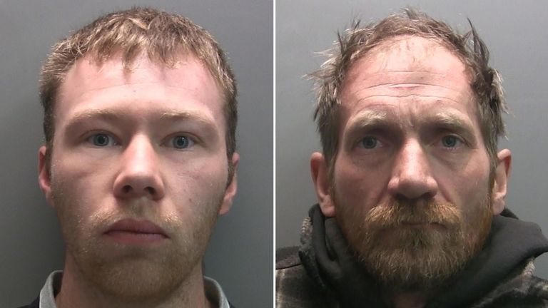Adam Carruthers a Daniel Graham. Pic: Policie Northumbria/PA