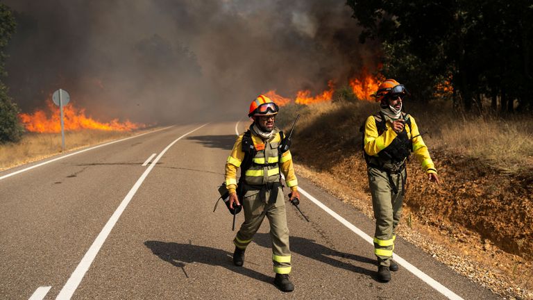 Molezuelas de la Carballeda, ve Španělsku Zamora. Pic: Europa Press/Ap