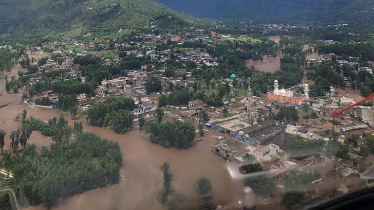 Letecký výstřel nad Bunerem. Pic: Ap