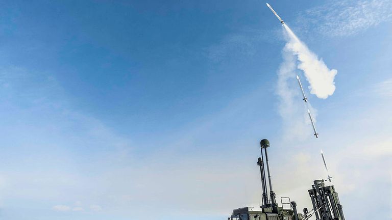 Pozemní raketa ceptoru během testovacího hádky ve Švédsku v roce 2018. File Pic: Mod
