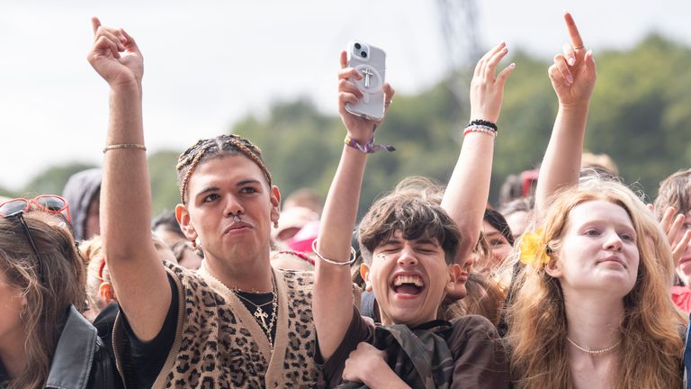 Fanoušci, kteří si užívají festival Leeds 2024. Soubor pic: PA