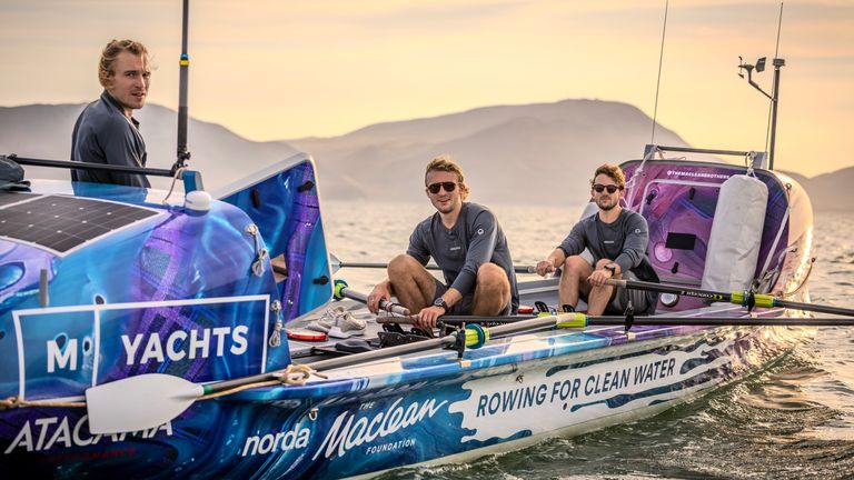 (LR): Jamie, Lachlan a Ewan MacLean. Pic: Lara Eventide/PA