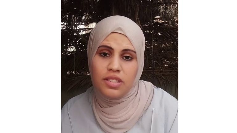 Tasneem al iwini mluví o podmínkách v Gaze