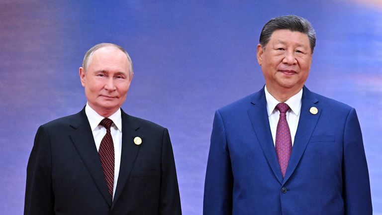 Čínský prezident Xi Jinping a ruský Vladimir Putin na summitu. Pic: Reuters