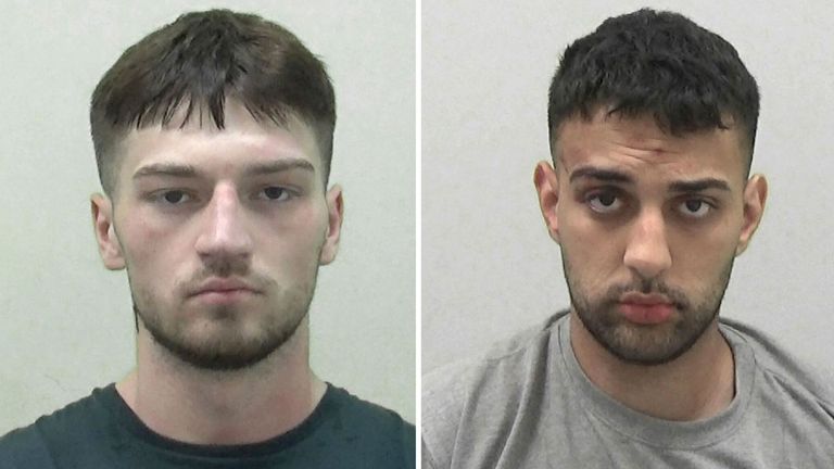 Reece Parish a Sam Asgari-Tabar. Pic: Policie Northumbria/PA