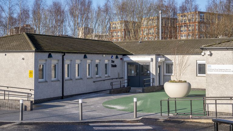 Thistle sídlí v Hunter Street Health Center v Glasgowě. Pic: Pa
