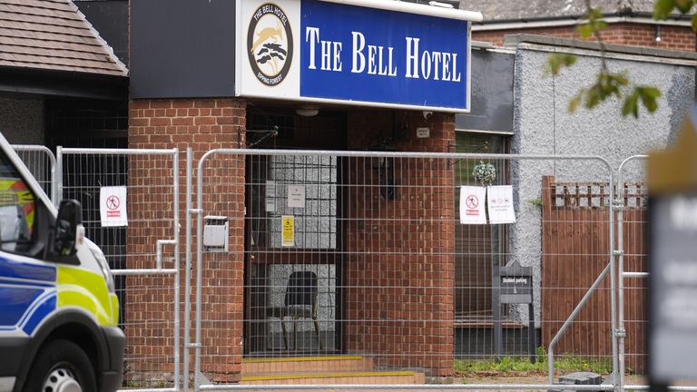 Bývalý hotel Bell v Eppingu. Pic: Pa
