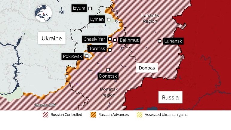 Regiony Luhanska a Doněcku, které tvoří Donbas na východní Ukrajině, byly vystaveny divokému boji