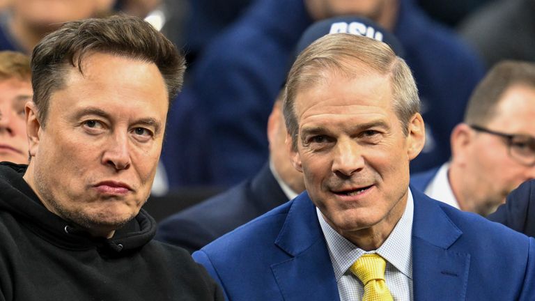 Kongresman Elon Musk a Ohio Jim Jordan PIC: AP
