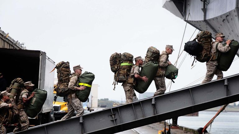 Američtí mariňáci trénovali v Karibiku. Soubor Pic: Reuters