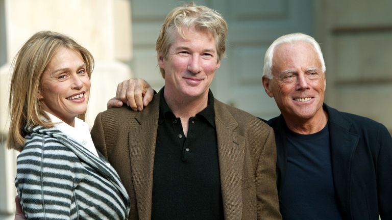 S herci Richard Gere a Lauren Hutton v roce 2003. Obrázek: Reuters