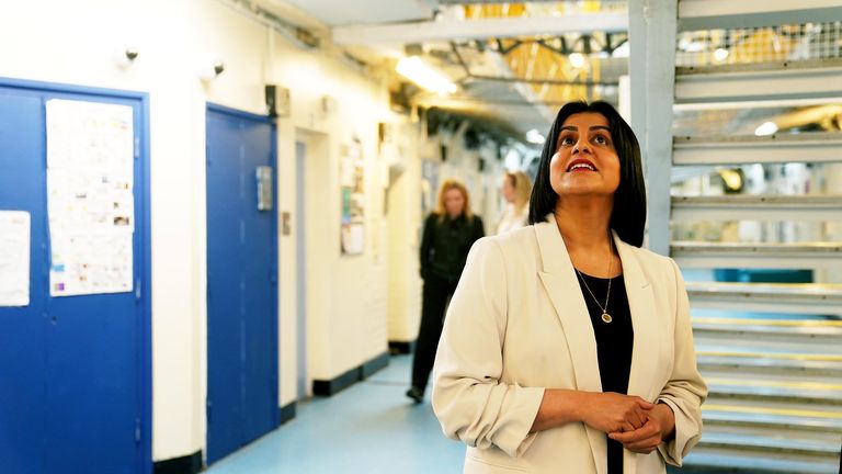 Při návštěvě HMP Bedford v červenci 2024. Obrázek: PA