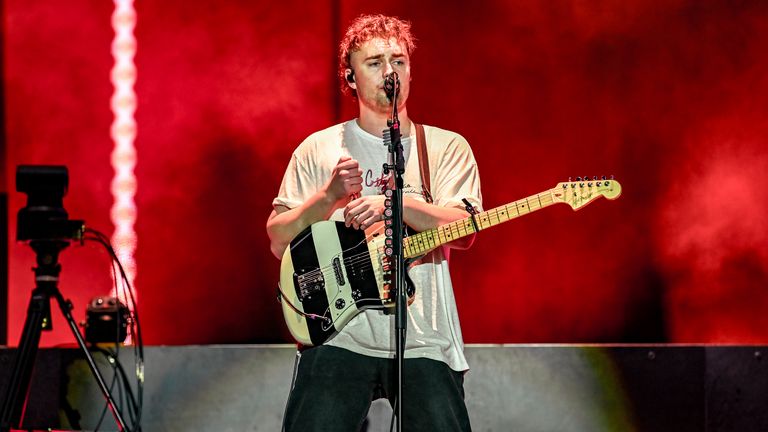 Sam Fender je mezi umělci nominovanými na Merkurskou cenu, která se poprvé koná v jeho domovském městě Newcastle. Pic: Graham Finney/Cover Images prostřednictvím AP