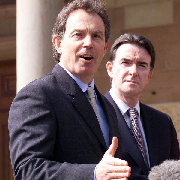 Blair a Mandelson v roce 2000. Obrázek: Paul Faith/PA