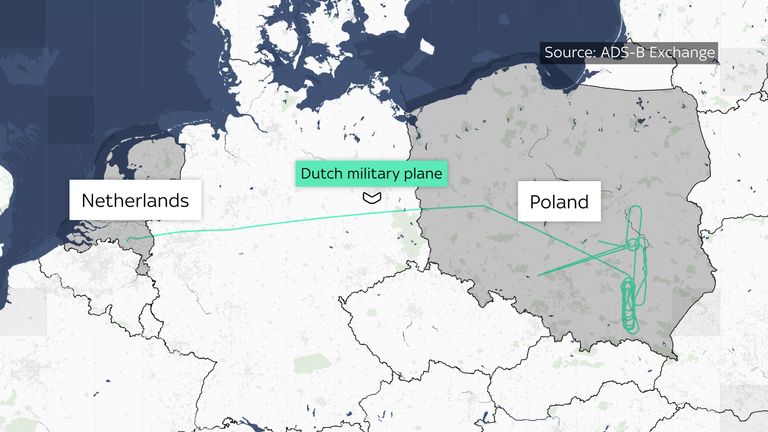 Sledování letů ukazuje nizozemskou palivovou rovinu