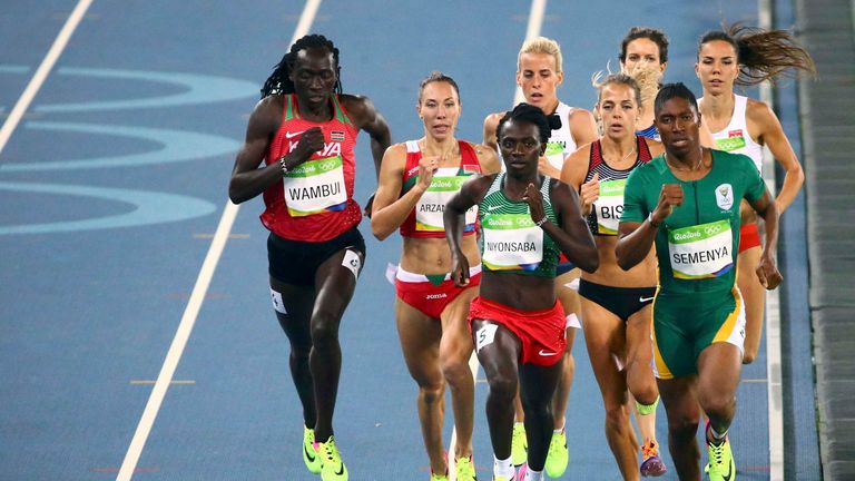 Finále žen 800 m na olympijských hrách v Rio 2016. Pic: Reuters