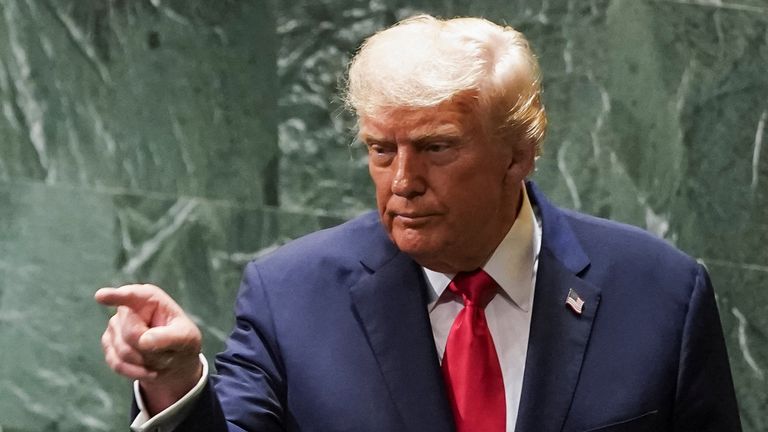 Trump po oslovení Valného shromáždění OSN. Pic: Reuters