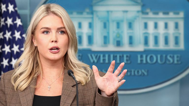 Tisková sekretářka Bílého domu Karoline Leavitt. Pic: Reuters