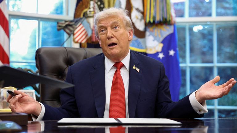 Donald Trump kritizoval návrat Kimmelovy show. Pic: Reuters