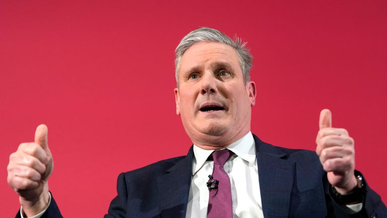 Sir Keir Starmer v posledních měsících viděl svou popularitu v průzkumech veřejného mínění. Pic: Ap