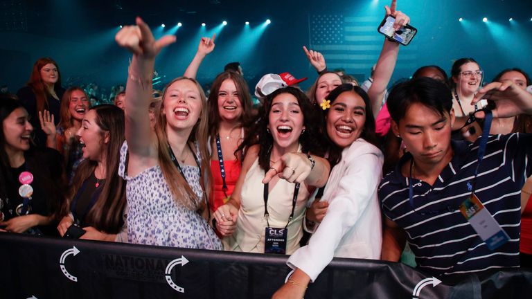 TPUSA Student Action Summit v Tampě na Floridě v červenci. Pic: Ap
