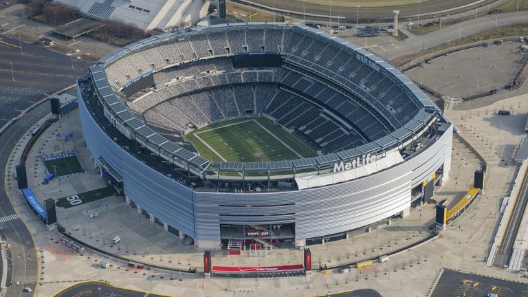Letecký pohled na stadion Metlife v New Jersey, kde se bude hrát finále. Pic: Ap