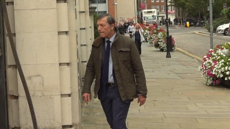 Phil Appleton, 71 let, dorazí na čtení Crown Court, který má být odsouzen. Pic: Pa