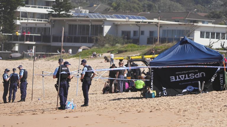 Pohotovostní služby odpověděly v sobotu na zprávy o útoku žraločí v Sydney. Pic: Ap