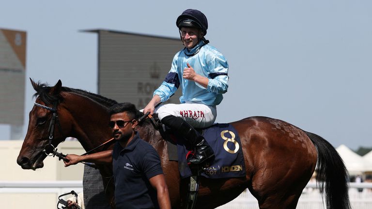 Tom Marquand jezdí na obchodníkovi v Royal Ascot. Pic: Reuters