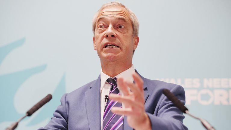 Reformní britský vůdce Nigel Farage. Pic: Pa