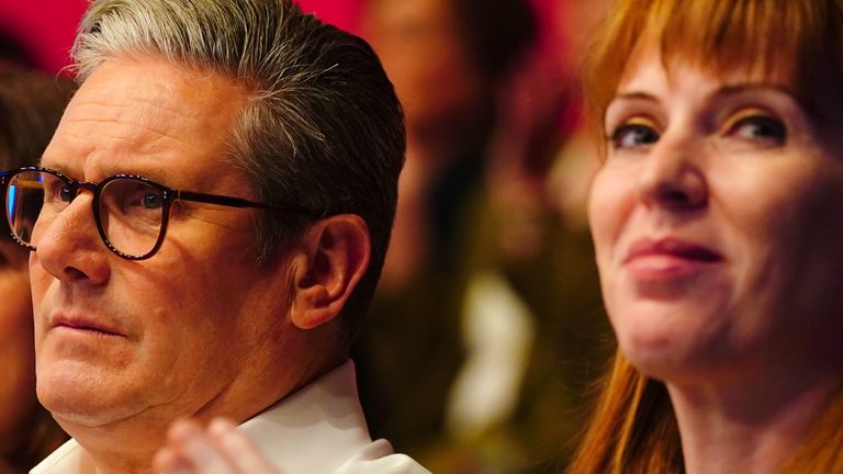 Sir Keir Starmer a Angela Rayner, kteří rezignovali v pátek. Pic: Pa