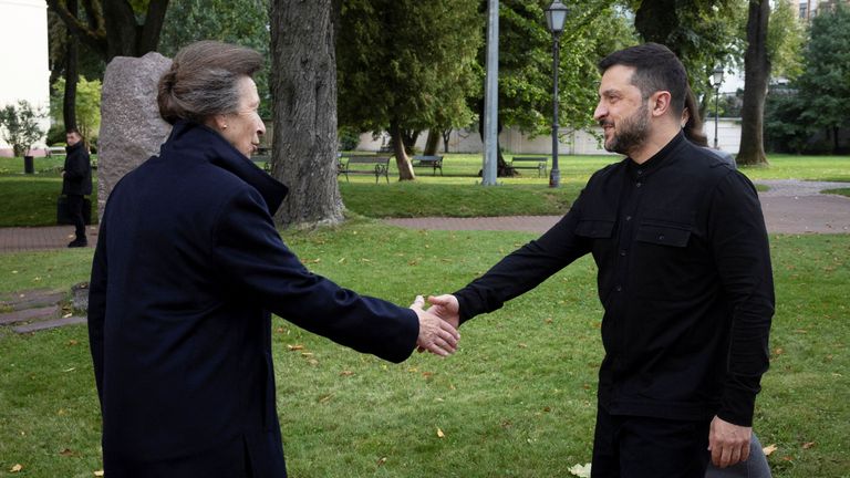 Anne je nejnovější britská královská, která se vydala na výlet do Kyjeva. Pic: Pa