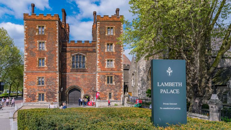 Lambeth Palace, kde sídlí arcibiskup. Obrázek: Istock