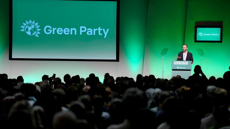 Pan Polanski hovořil během konference Green Party. Pic: Pa