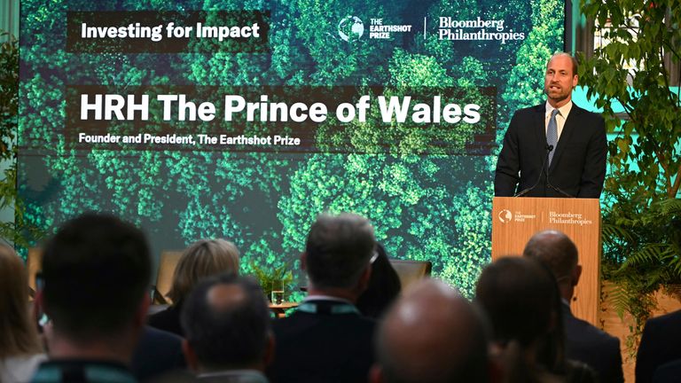 Prince William je zakladatelem a prezidentem ceny Earthshot. Pic ap