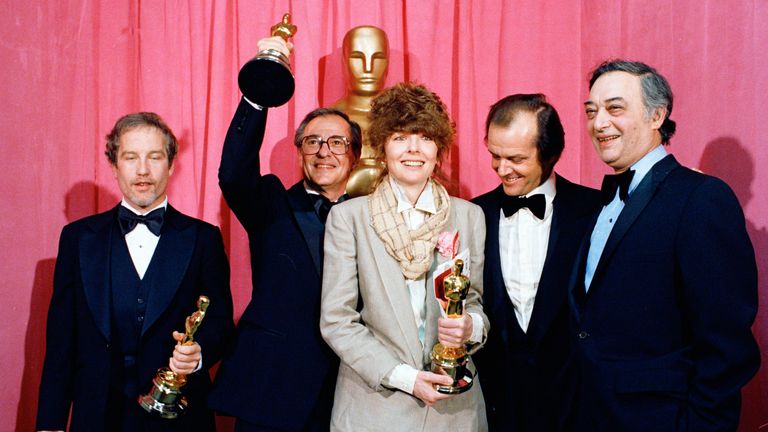 Diane Keaton, se svou nejlepší herečkou Oscar pro „Annie Hall“ v roce 1978. Obrázek: AP