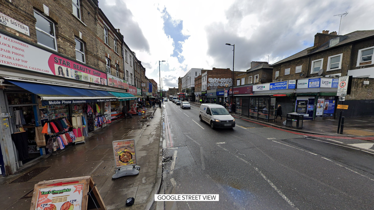Seven Sisters Road, severní Londýn. Pic: Google Street View