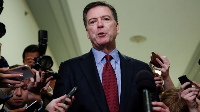 Bývalý ředitel FBI James Comey. Pic: Reuters