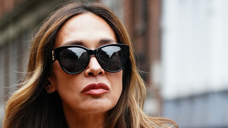 Myleene Klass dorazí ve středu k korunovému soudu v Birminghamu. Pic: Pa
